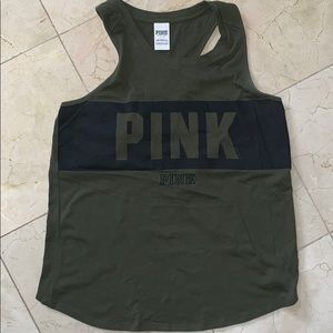 PINK Hunter Green Tank